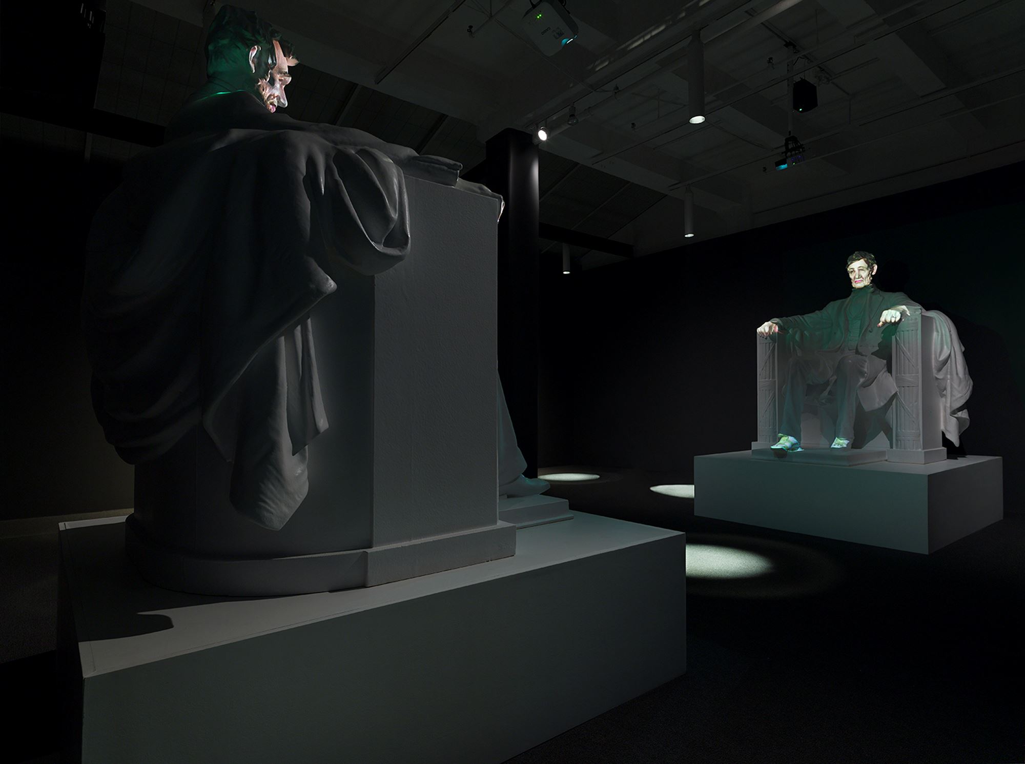 Installation view, Krzysztof Wodiczko: A House Divided…, Galerie Lelong & Co., New York, January 25 – March 7, 2020. Courtesy Galerie Lelong & Co., New York.