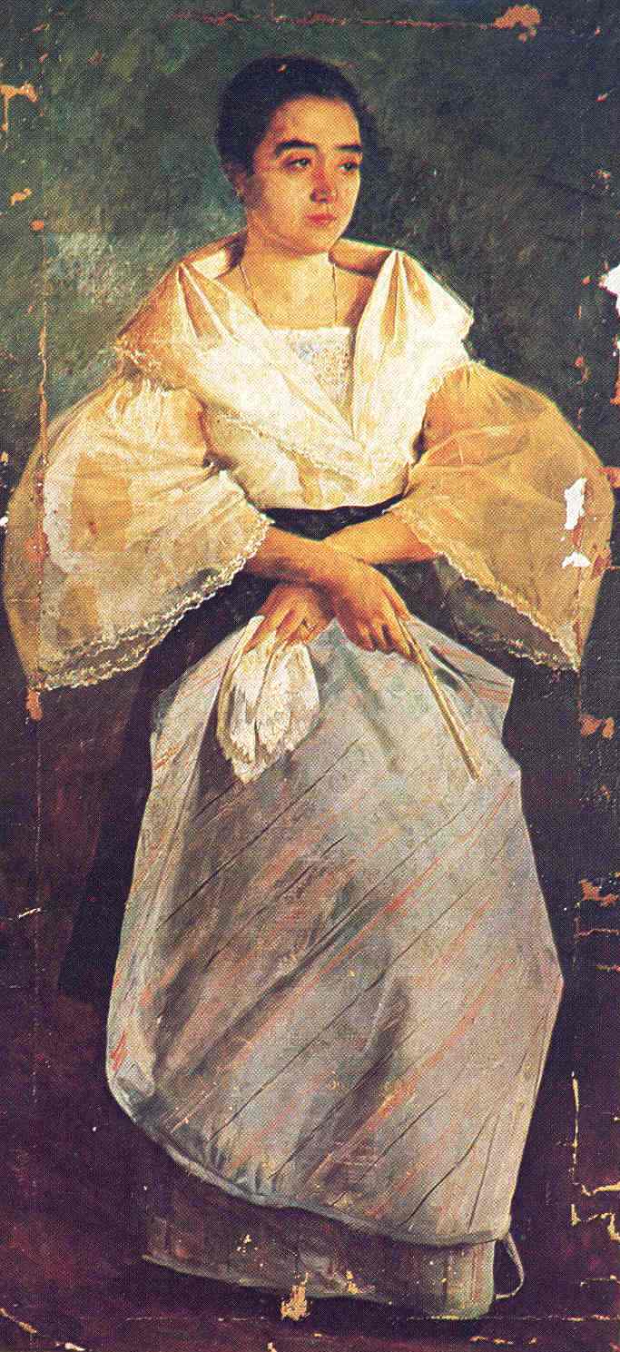 Photograph of Juan Luna’s La Bulaqueña, as published in Santiago Albano Pilar’s Juan Luna: The Filipino as Painter (1980). At the time, the painting showed visible signs of deterioration and was in need of conservation.