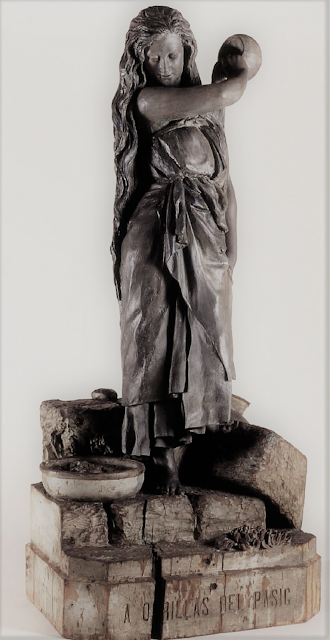 Rosendo Martínez. A orillas del Pasig, MNP en depósito Mº Antropología Photo: Concha Diaz Pascual