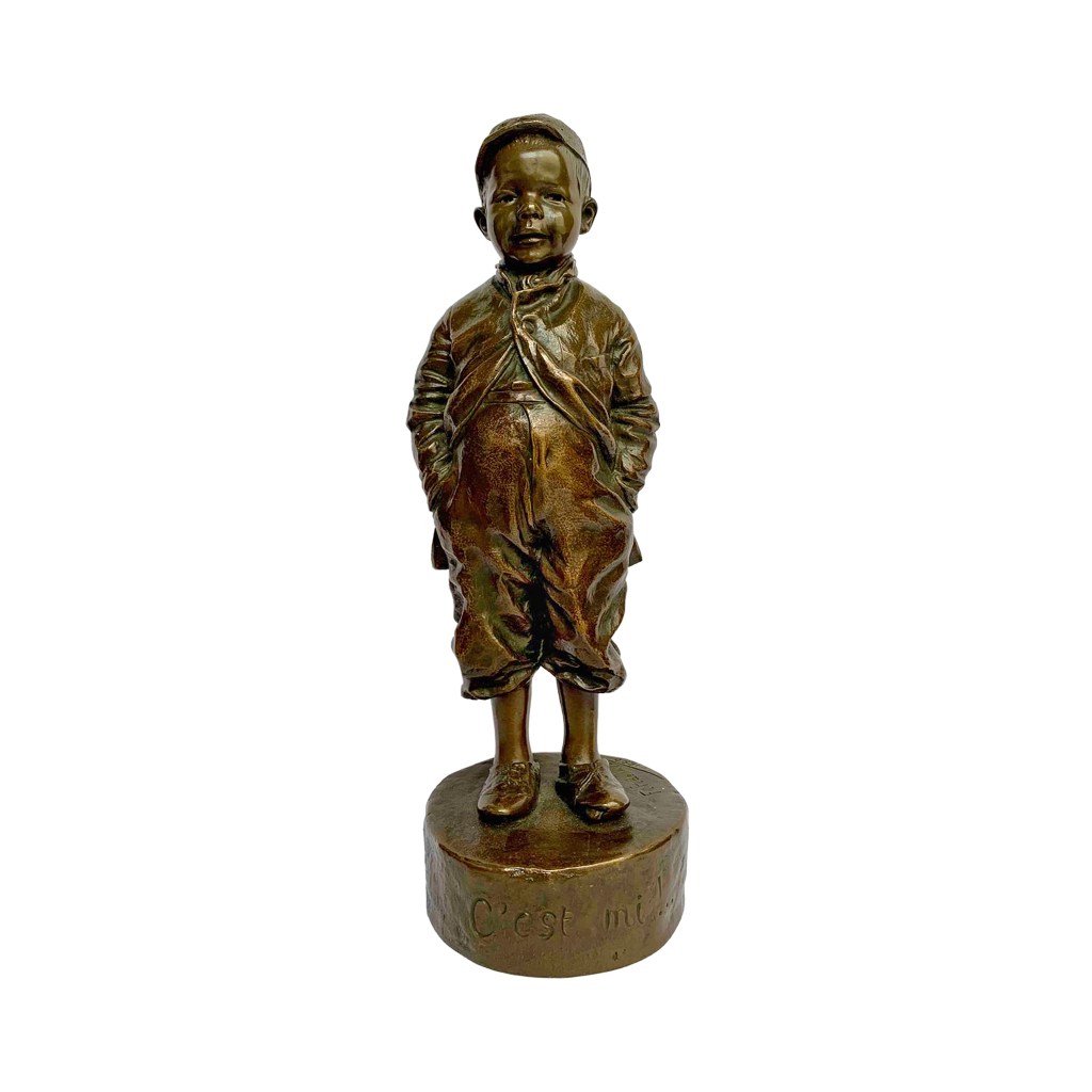 Félix Pardo de Tavera y Gorricho (1859–1932). C’est mi!... (Berck-sur-Mer). 1890. Bronze, edition 410. Height: 28 cm (11 in); base diameter: 9 cm (3 1/2 in).