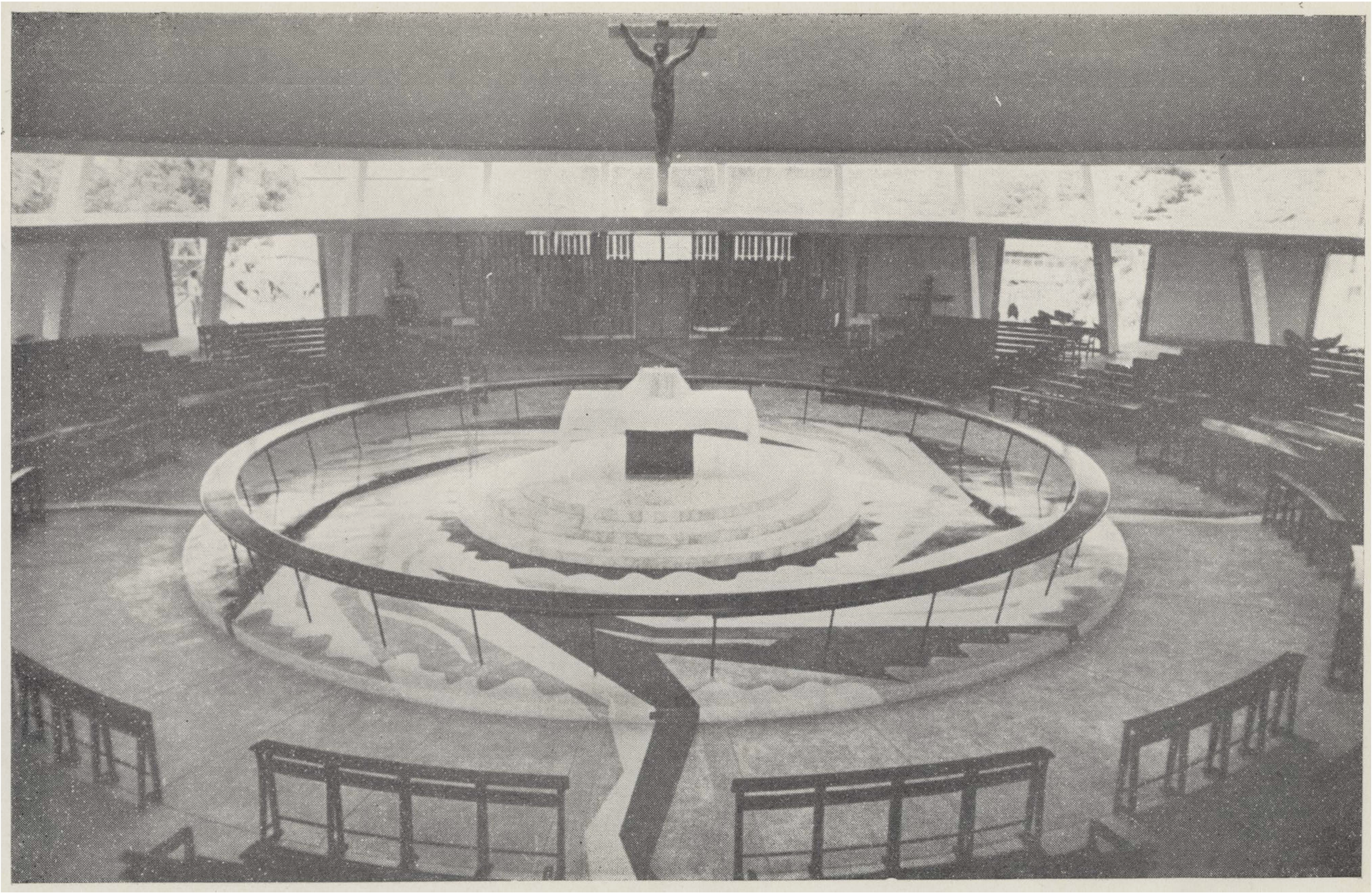 Photos of Church of the Holy Sacrifice in DE AYALA, FERNANDO ZÓBEL. “The Chapel of the Holy Sacrifice at the University of the Philippines.” Philippine Studies 5, no. 1 (1957): 1–8.
